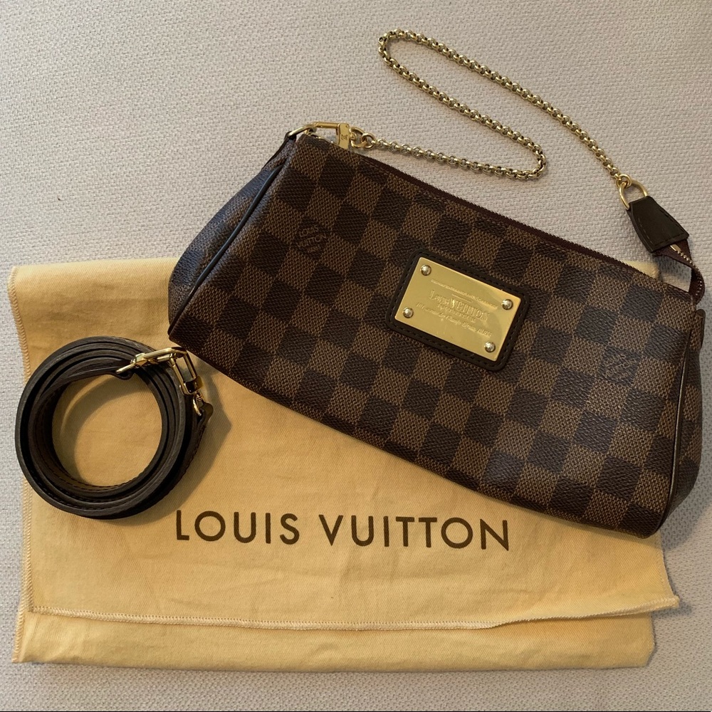 ❌SOLD❌ Louis Vuitton Eva Clutch Damier Ebene